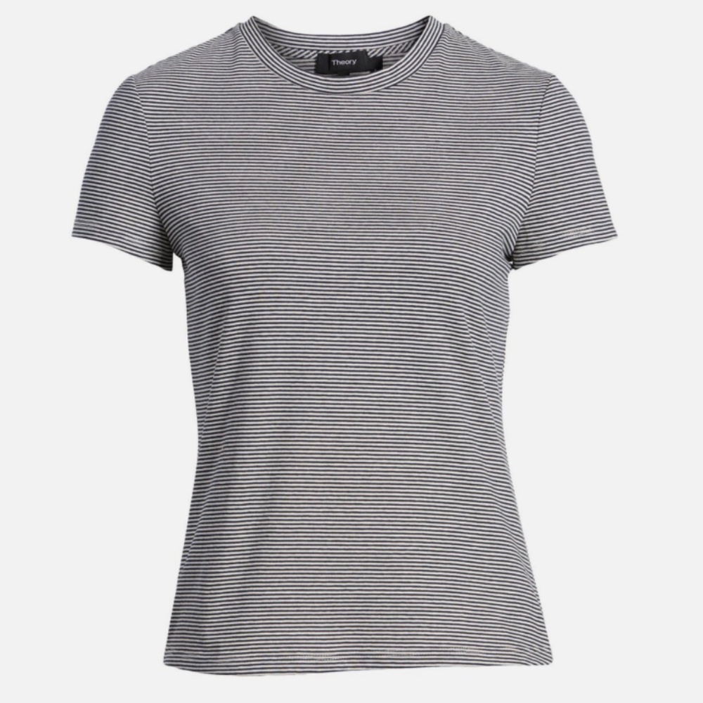 NWT Theory Tiny Tee Organic Cotton Striped